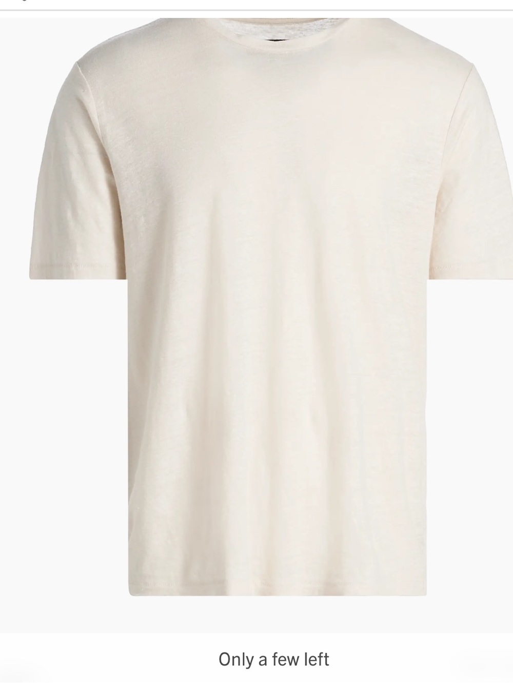 rag & bone Men's Short-Sleeve Crewneck T-Shirt in Off-White